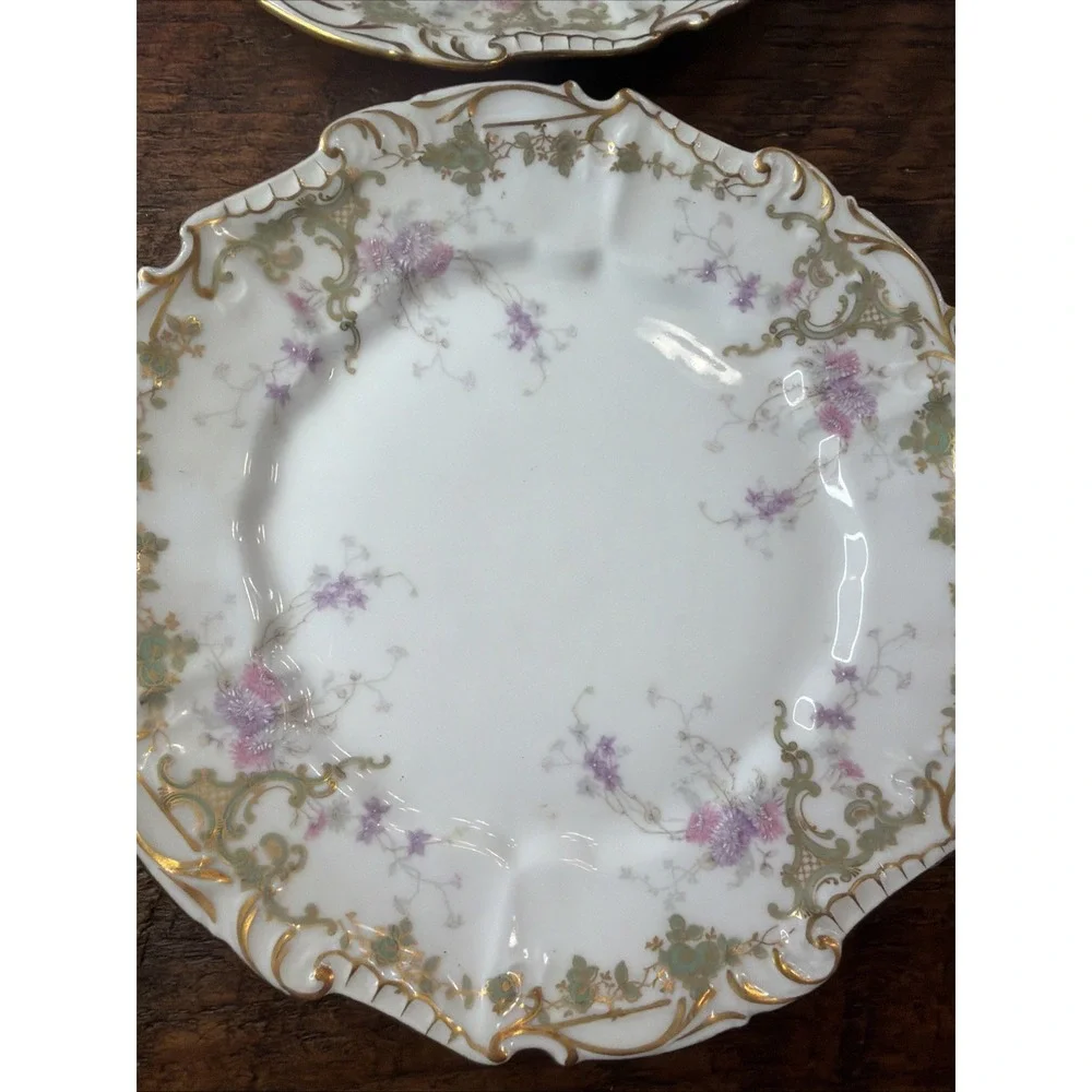 Antique Limoges France Cabinet ,French Porcelain Hand Painted Gold Trim (6)